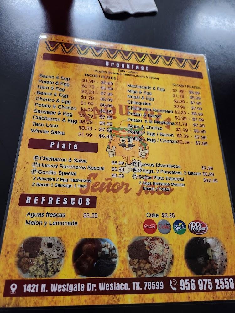 Taqueria Senortaco Menu image 1